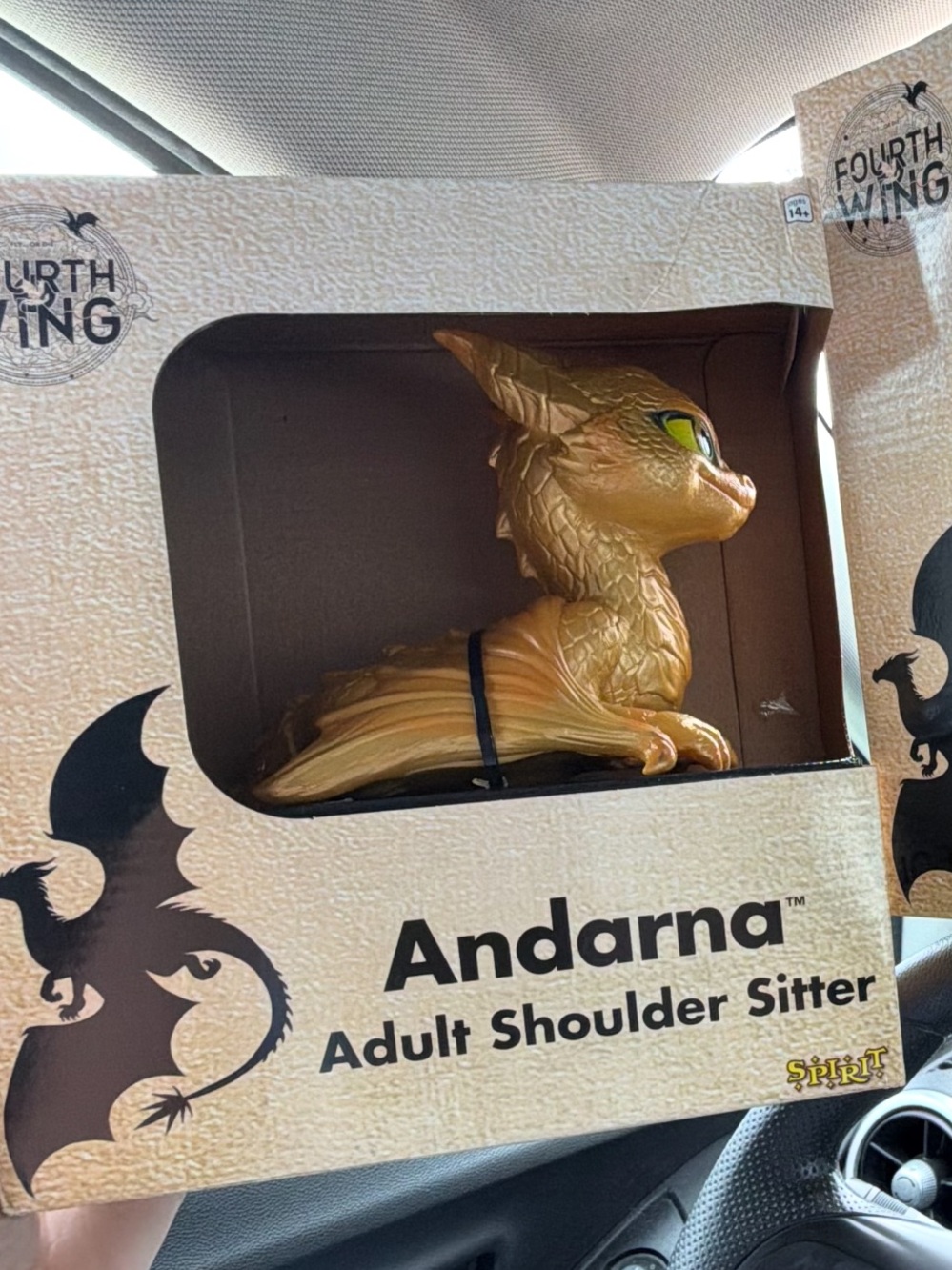 Fourth Wing Andarna Gold Shoulder Sitter by Spirit